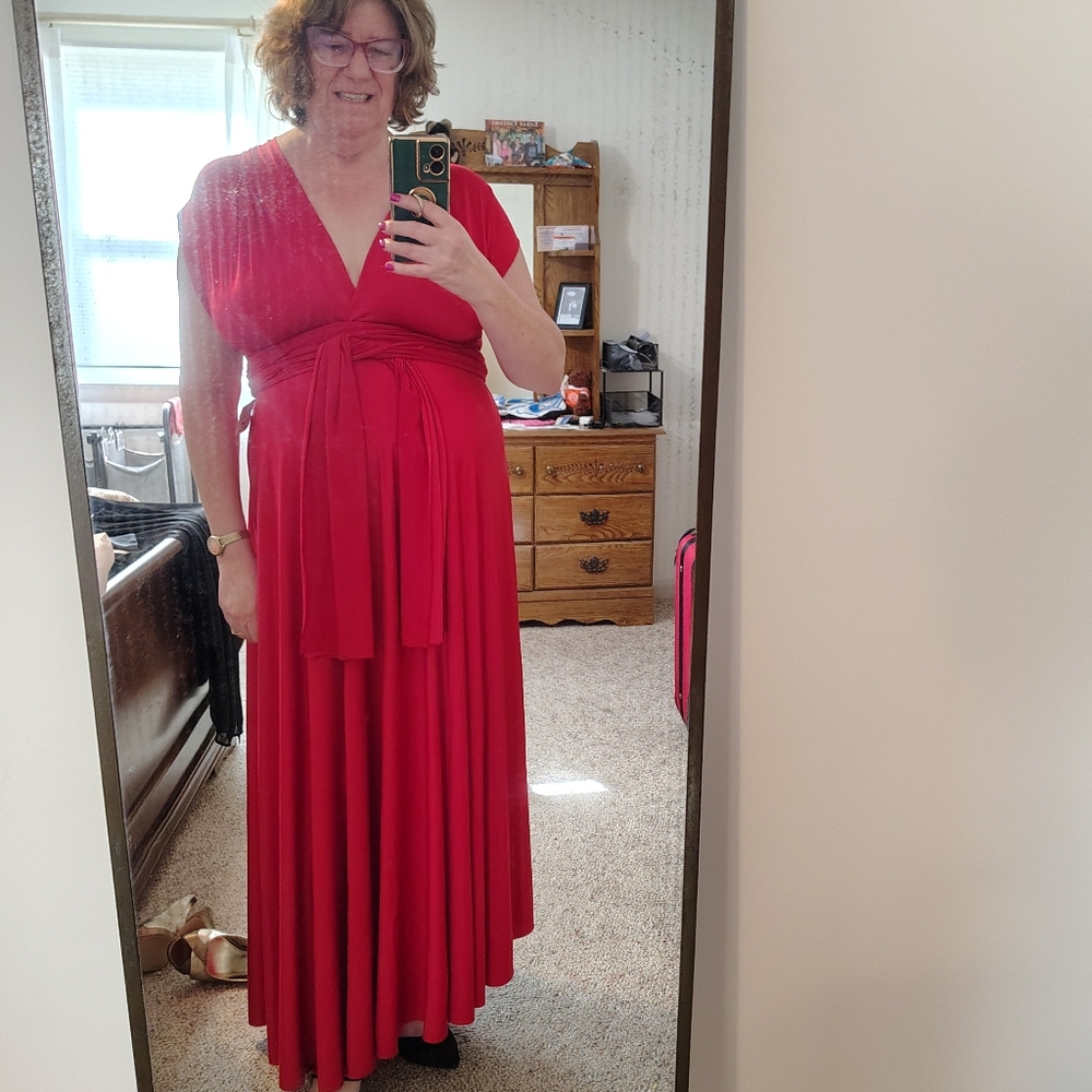 Elegant Red Evening Gown